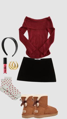 Fall outfit ✨🍁🎃❤️☕️#gilmoregirls#rorygilmore#fall#falloutfit#falloutfits#halloween#halloweenoutfit#heart#heartoutfit#red#redoutfit#redoutfitinspo #downtowngirl Outfit For Church, Trendy Christmas Outfits, Winter Fit, Autumn Fits, Outfit Collage, Cute Winter Outfits, Simple Trendy Outfits, Character Outfits, Winter Fashion Outfits