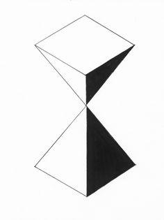 a drawing of an object that is black and white