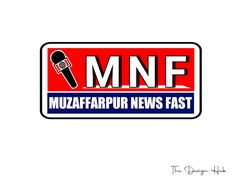 the logo for mnf muzafarpur news fast, which is featured in red and blue