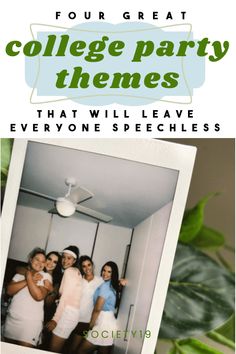 4 Great College Party Themes That Will Leave Everyone Speechless - Society19 UK Themes For Parties College, College Party Themes Drinking, Frat Themes Party, Fresher Party Theme, College Party Ideas Themes, College Themed Party, Easy Party Themes College, Cool Party Themes College, Social Themes Sorority