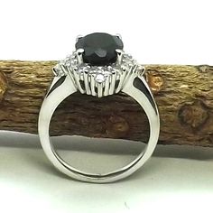 Natural Black onyx + cz Ring - Sterling Silver black onyx Jewelry - Handmade Jewelry - Size 6 thru 9 - Middle finger ring - Engagement ring Stone Name:- Black onyx + cz Stone Size :-6x8 mm +1.5 mm Approx Stone Shape :- Oval Ring Size :- 6 thru 10 SsonasCreation Uses Only Natural High Quality Genuine Gemstones and 925 Sterling Silver Jewelry. If you believe in buying top quality products for yourself and for your family and friends, Ssonas creation is the place where you want to be There are uniq Green Tourmaline Jewelry, Black Obsidian Ring, Obsidian Ring, Black Onyx Jewelry, Middle Finger Ring, Precious Rings, Engagement Ring Prices, Onyx Jewelry, Tourmaline Jewelry