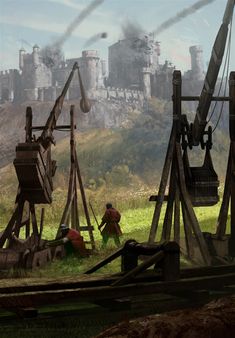 Witcher Art, Fantasy Battle, The Elder Scrolls, Knight Art, Medieval History, Wow Art, A Castle