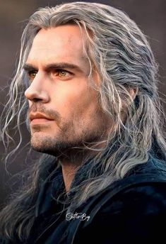 an image of a man with long grey hair