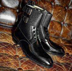 <p>Shoes+Detail</p> +++++++++++++++++++ ++++++++++++++++++++<p><strong>Upper:</strong>+High+Quality<span+style="color+:#539B00"<p>+Genuine+Leather<p> ++++++++++++++++++++++++++++++++++++++++++++++++++++++++++++++++++++++++<p><strong>Inner:</strong>+Soft+Leather+</p> ++++++++++++++++++++++++++... Ankle High Boots, Quality Leather Boots, Custom Design Shoes, Ankle Boots Men, High Ankle Boots, Handmade Leather Shoes, Dress Boots, Lace Up Ankle Boots, Leather Buckle