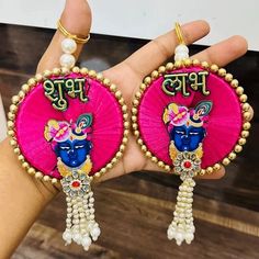 New launch shubh labh designs at very affordable prices Grab it now . Dm for price whatsapp no 7703812718 Handmade Shubh Labh Ideas, Handmade Decorative Items, Happy Ganesh Chaturthi Images, Door Tags, Ganesh Chaturthi Images, Diwali Craft, Goddess Decor, Diwali Decor, Happy Ganesh