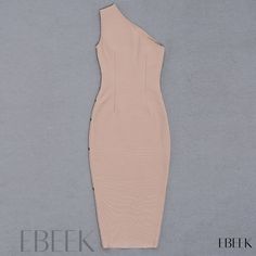 Ebeek - Sleek and Fashionable Bodycon Dress with Off-Shoulder and Sleeveless Design, Split Hem, and Elastic Band Basic Skirt, Sleeveless Bodycon Dress, Shoulder Cut, Skirt Type, Types Of Skirts, Split Hem, Types Of Collars, Elastic Band, Sleeve Type