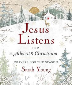 the cover of jesus listens for advent and christmas, with an image of a house in