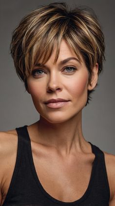 🌸💫 Immaculate Tousled Pixie Short Hairstyles for Women Over 40 Inspiration Pixie Short Hairstyles, Tousled Pixie, Trendy Short Hairstyles, Polished Hair, Saving Techniques, Time Saving, Hairstyles For Women, Great Hair, Short Hairstyles For Women