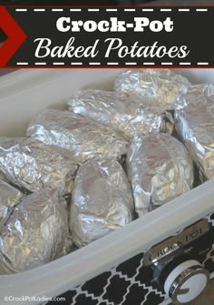 there are many bags of baked potatoes in the freezer