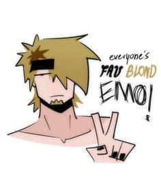 an image of a man with glasses and the words everyone's fau blond eno