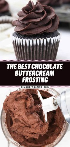 the best chocolate buttercream frosting for cupcakes and muffins