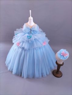 - Our magnificent butterfly Cinderella dress, our ultra fluffy Cinderella costume will suit your girls very well with its eye-catching color    and stance decorated with butterflies.. - Our dress, which is suitable for use in halloween or birthday parties, comes with a hair accessory. - There is a belt under the dress. - The inside is 100% cotton lined. - If you do not have the dimensions you want in the size table, it can be sewn according to the dimensions you want.   just msg for it -Cinderel Cinderella Dress For Kids, Toddler Cinderella Costume, Cinderella Flower Girl Dress, Princess Birthday Dress, Dream Daughter, Princess Shot, Cinderella Outfit, Cinderella Birthday Party, Costume Toddler