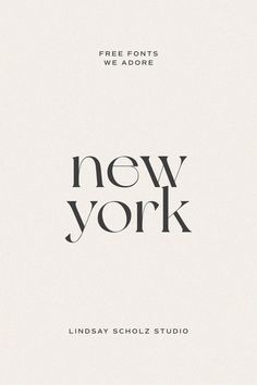 the new york logo is shown in black and white, while it appears to be an old