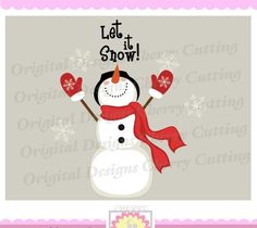 a snowman with red mittens and gloves