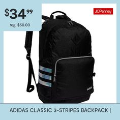 Heading to school or taking a trip, this adidas backpack has you covered. A computer sleeve inside the main compartment makes dedicated space for your laptop. A zip pocket secures your phone and other media devices. The padded shoulder straps and back panel make for comfortable carrying.Features: Laptop Sleeve, Comfort Back Panel, Adjustable StrapsClosure Type: ZipperPockets: 2 Side Water Bottle Pockets, 2 Outside Zipper PocketsTech Compatibility: 16 In LaptopMeasurements: 11.25 Width/Inches, 2… Adidas Logo Backpack For Travel And Back To School, Cheap Adidas Backpack With Laptop Compartment, Adidas Logo Backpack For Travel And School, Adidas Backpack With Zipper For Everyday Use, Casual Adidas Standard Backpack, Black Adidas School Bag, Adidas Backpack With Adjustable Strap For Everyday Use, Adidas Standard Backpack With Adjustable Strap, Adidas Backpack