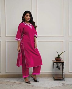 Size: L Kurti Plazo Set, Plazo Set, Set Kurti, Dori Work, Office Wardrobe, Kurti Set, Embroidery Tools