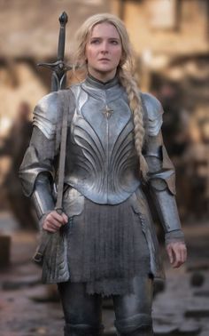 The Rings Of Power, Rings Of Power, Female Armor, Armadura Medieval, Female Knight, Power Ring, Gandalf, Amazon Prime Video, Cate Blanchett