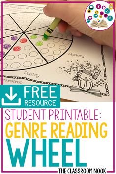 the free printable wheel for students to practice reading and writing with their own hands