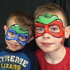 Ninja Turtle Face Paint, Easy Halloween Face Painting, Mime Face Paint, Painting Face, Face Painting Easy, Simple Face