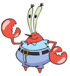 an image of a cartoon character holding two lobsters