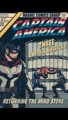 an old comic book with captain america on it's cover and the caption reads,