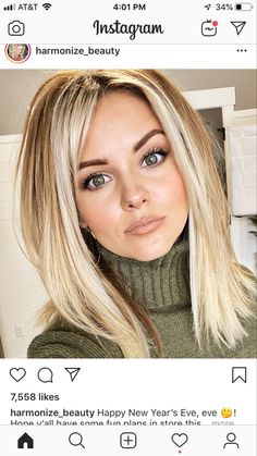 Fun Simple Makeup, Harmonize Beauty, Harmony Beus, Simple Makeup Look, Blonde Hair Looks, Medium Length Hair Cuts, Blonde Hair Color