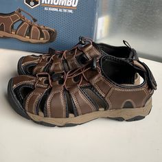 Brand New With Tags Ships In 1 Business Day Casual Brown Hiking Sandals, Casual Brown Durable Sport Sandals, Brown Closed Toe Hiking Sandals, Casual Sandals With Durable Round Toe, Flip Flop Sandals, Shoes Sandals, Men's Shoes, Man Shop, Brand New