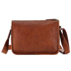 Tasca Brown Messenger Bags Mens Casual Brown Men's Phone Bag, Unique Leather Bag, Brown Messenger Bag, Crossbody Bag For Men, Daily Carry, Bags For Men, Messenger Bag Men, Hidden Pocket, Leather Messenger