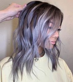 Purple Natural Hair, Purple Hair Ideas, Purple Hair Streaks, Purple Blonde Hair, Bright Purple Hair, Purple Grey Hair, Purple Hair Color Ideas