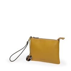 The Borsetta leather crossbody bag by Endrizzi is actually two bags in one. Borsetta in Italian literally means "small purse" or "handbag". And thanks to the quick snap buttons, the Borsetta crossbody bag divides into a single crossbody bag and a second clutch with a wristlet! It's comfortable to carry. It's compact but spacious, thanks to its two separate compartments. One of which also has a zippered inner pocket. Another compartment has an open pocket inside for your cell phone. The yellow Bo Crossbody Pouch With Detachable Handle For On-the-go, Versatile Crossbody Pouch With Detachable Strap, Modern Pouch Clutch With Adjustable Strap, Modern Clutch With Adjustable Strap And Pouch Shape, Modern Clutch With Adjustable Strap In Pouch Style, Modern Clutch With Adjustable Strap, Modern Crossbody Pouch With Detachable Strap, Detachable Strap Pouch For On-the-go, Modern Crossbody Clutch With Removable Pouch