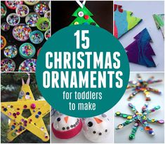 christmas ornaments and crafts for toddlers to make