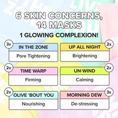 14-DAY SHEET MASK SET: Totally Sheet Faced! Need to get sheet faced every day of the week? Yeah, us too. Get 14 sheet masks all together in 1 mega value set! SET INCLUDES: IN THE ZONE Sheet Mask (3x): Calms skin and tightens the look of pores. MORNING DEW Sheet Mask (2x): Helps skin look dewy & moisturized. OLIVE 'BOUT YOU Sheet Mask (2X): Nourishes and hydrates skin. TIME WARP Sheet Mask (2x): Helps firm the appearance of skin. UNWIND Sheet Mask (2x): Calms seriously stressed out skin. UP ALL N Korean Sheet Mask, Night Mask, Face Sheet Mask, In The Zone, Up All Night, Sheet Masks, Cruelty Free Brands, Morning Dew, Time Warp