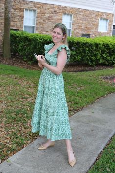 Spring Green Outfit Inspo - Central Florida Chic Sage Green Dress, Dress For Spring, Hill House