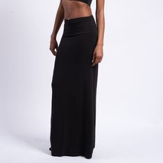 Perfect Maxi Skirt For Tall Or Short Women. Waistline Folds To Adjust Length. Versatile Full-length Stretch Skirt, Spring Black Stretch Maxi Skirt, Black Stretch Maxi Skirt For Spring, Black High Waist Maxi Skirt, Versatile Full Length Lined Skirt Bottoms, Versatile Full-length Flowy Skirt, Casual Hip-length Skirt For Night Out, Versatile Full-length Lined Skirt, Versatile Full Length Lined Skirt