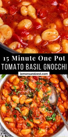 the best one pot tomato basil gnocchini recipe is easy to make and so delicious