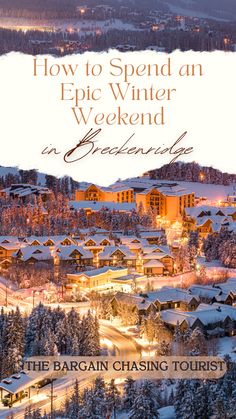 the cover of how to spend an epic winter weekend in spokane