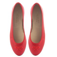 Kathy - Red Leather – French Sole Red Round Toe Ballet Flats For Evening, Red Ballet Flats For Evening, Ballet Flats With Removable Insole For Galas, Formal Ballet Flats With Red Sole, Red Leather Ballet Flats With Red Sole, Red Leather Ballet Flats With Leather Sole, Elegant Red Ballet Flats With Almond Toe, Elegant Red Almond Toe Ballet Flats, Red Leather-sole Ballet Flats For Formal Occasions