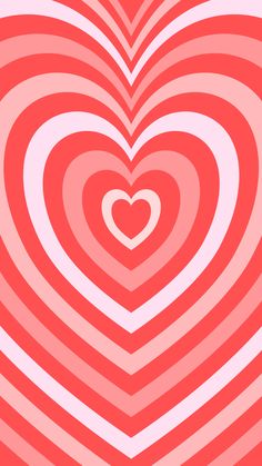 a red and white striped heart pattern