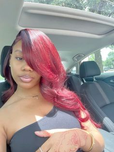 Red Quick Weave, Hair Tea, Bright Red Hair, Quick Weave, Hair Collection