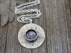 Moon, Full Moon, Moon Necklace, Moon Pendant, Moon Jewelry, Luna, Space Necklace, Space Jewelry, Solar System Necklace, Planets Necklace Silver Moon Necklace With Oxidized Finish, Moon Shaped Oxidized Jewelry For Gifts, Antique Silver Jewelry With Moon Charm For Gift, Planets Necklace, Solar System Necklace, Space Necklace, Moon Full, Planet Necklace, Space Jewelry