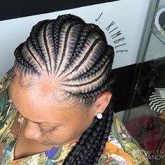 #Conrows #HairInspo by @_j.kimble #NaijaFashionDaily Ghana Braids Hairstyles, Ghana Braids, Types Of Braids, Cool Braid Hairstyles, New Hairstyle, African Braids Hairstyles