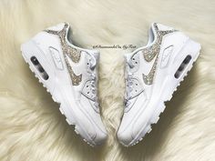 Bling Nike Air Max 90 Premium Shoes Hand Customized with Genuine Swarovski Crystals **Please note that these are Youth shoes; the size you order will correlate to the correct Youth size. Colors: White w/ White Sole Model and Color Code: #833412-100 Note: Box may be missing top lid or shoe box Each and every Swarovski crystal is set by hand with top quality, permanent adhesive. Our products come direct from the manufacturer or authorized retailers, and are 100% authentic. We offer free crystal re Luxury Silver Sneakers With Air Max Cushioning, Luxury Gray Sneakers With Air Max Cushioning, Luxury White Custom Sneakers With Air Cushioning, Luxury Red Running Shoes With Air Max Cushioning, Luxury Casual Sneakers With Air Max Cushioning, Luxury Mid-top Sneakers With Air Max Cushioning, Luxury Air Max Cushioned Running Shoes With White Sole, Luxury Air Max Cushioned Sneakers For Spring, Luxury Custom Mid-top Sneakers With Air Max Cushioning