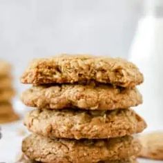 Peanut Butter Oatmeal Cookies (+ Video!) Cookie Oatmeal, Pumpkin Cookies Healthy, Cookies Coconut, Tahini Chocolate, Oat Cookie Recipe, Cookies Oatmeal, Tahini Cookies, Tahini Recipe