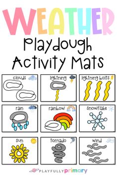 the weather play dough activity mats