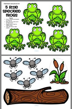 cut and glue frog paper craft for kids