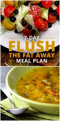 Whole Food Snacks, Fat Flush Recipes, Flush Out Toxins, Recipes Drinks, 7 Day Meal Plan, Food Snacks, Diet Vegetarian, Detox Recipes