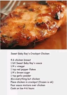 Healthy Slow Cooker Recipes ! | Sweet Baby Ray’s Crockpot Chicken …. | Facebook Sweet Baby Rays Crockpot Chicken, Sweet Baby Rays, Crockpot Slow Cooker, Crockpot Dishes, Crockpot Cooking, Recipes Slow Cooker, Crock Pot Slow Cooker, Crockpot Recipes Slow Cooker