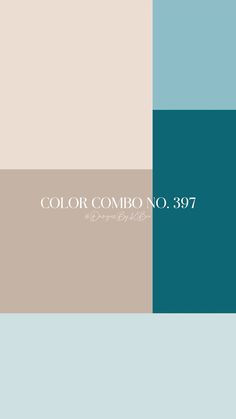 the color combo no 397 is shown in shades of blue, beige and pink