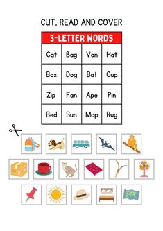 3 letter words worksheets 5 Search into our collection for more related image. Remember to share your favorite finds with your friends! Simply click on the image to save it, or right-click and choose Save As Teaching Syllables, English Grammar Exercises, Word Cat, Cut And Paste Worksheets, Grammar Exercises, Worksheet For Kids, Letter N Words