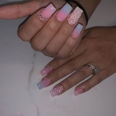 Atl Movie, Long Acrylic Nail Designs, Drip Nails, Ombre Acrylic Nails, Short Square Acrylic Nails, Exotic Nails, Bling Acrylic Nails, Summer Acrylic Nails